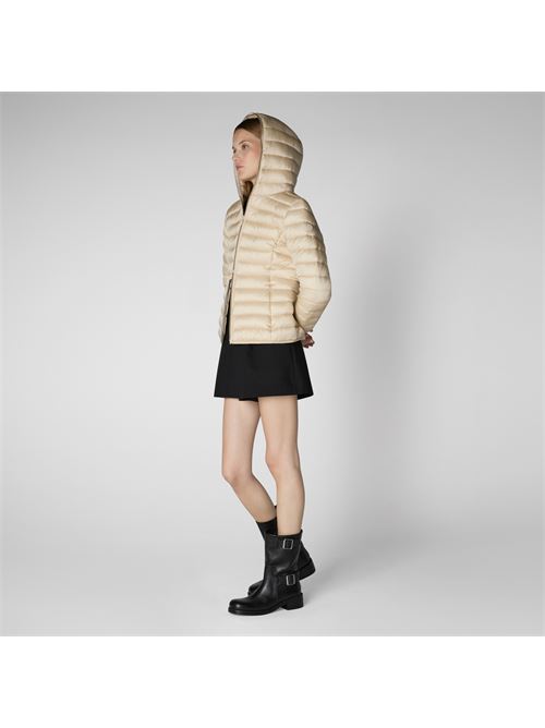 Beige down jacket Save The Duck | D33620W IRIS19.40039